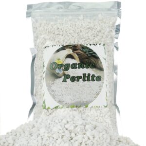organic perlite for plants, soil amendment for enhanced drainage and growth, ideal for potting mixes (1 quart)