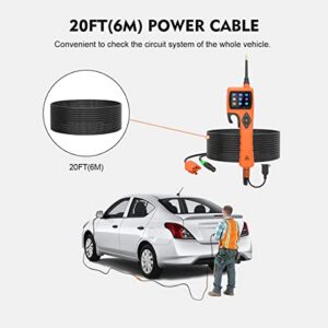 Power Circuit Probe Tester 9-30V Car Circuit Tester, Component Activation Electrical Tester, Relay Tester, Multimeter Circuit Breaker Finder, Injector Tester, with 20FT Test Cable LED and Test Light