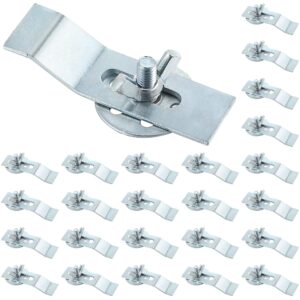 12 pack sink clips kit, undermount sink clips, sink mounting kit bracket, installation repair hardware clips fastener support for kitchen or bathroom sinks (silver)