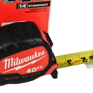 Milwaukee 48-22-0240 40 ft. x 1.3 in. Wide Blade Tape Measure (Single Pack)