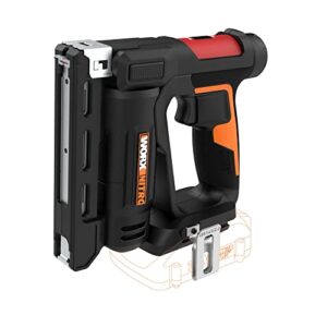 worx nitro 20v power share 3/8” cordless crown stapler with air impact technology - wx843l.9 (tool only)