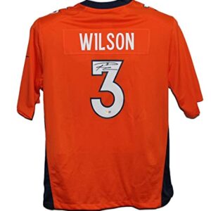 Russell Wilson Signed Denver Broncos Orange Nike XL On Field Jersey FAN