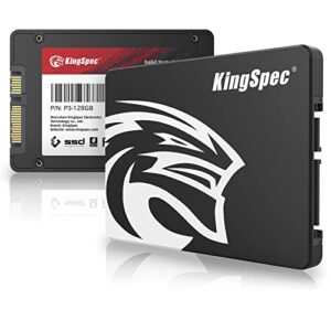 kingspec 128gb 2.5" sata ssd, sata iii 6gb/s internal solid state drive - 3d nand flash, for desktop/laptop/all-in-one(p3,128gb)
