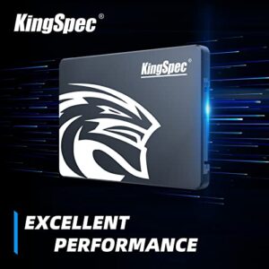 KingSpec 128GB 2.5" SATA SSD, SATA iii 6Gb/s Internal Solid State Drive - 3D NAND Flash, for Desktop/Laptop/All-in-one(P3,128GB)