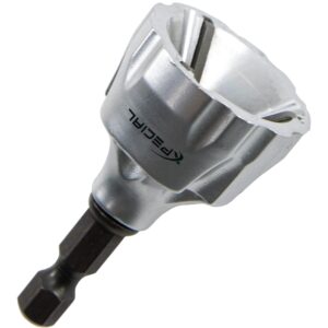 deburring external chamfer tool, with tungsten carbide blade, deburring chamfering drill bit, remove burr tools quick release hex shank. improved durability and sharpness. fits 1/8" to 3/4".