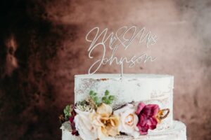 wedding custom personalized acrylic wood cake topper, hexagon, geometric cake topper, birthday topper, rustic elegant classic cake toppers