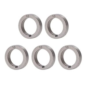 welder drives roll, 5pcs stable feeding high accuracy welders wire feed roller 1.0‑1.2mm grooves bearing steel wear resistant for welding components