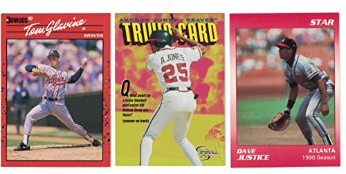 Atlanta Braves / 2022 Topps Baseball Team Set (Series 1 and 2) with (24) Cards. ***PLUS Bonus Cards of Former Braves Greats: David Justice, Andruw Jones and Tom Glavine!***