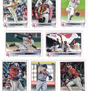 Atlanta Braves / 2022 Topps Baseball Team Set (Series 1 and 2) with (24) Cards. ***PLUS Bonus Cards of Former Braves Greats: David Justice, Andruw Jones and Tom Glavine!***