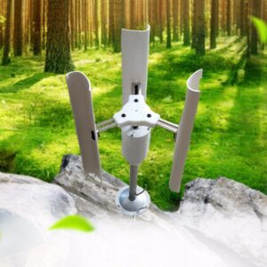 30W 3 Phase Permanent Magnet Small Wind Turbine Generator Kit DIY Vertical Axis Wind Turbine Model Toy Night Light Making 1-12V Windmill Power Teach Mode for Teaching Lectures(12V,30W)