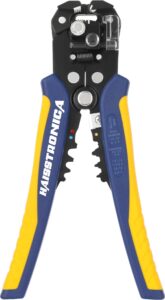 haisstronica wire stripper tool,awg 24-10 automatic wire stripper and crimping tool, universal wire crimper tool
