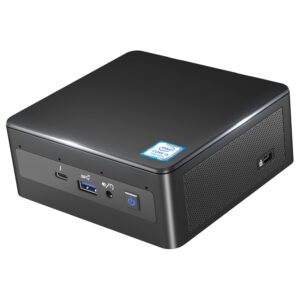 intel nuc 11 with newest 11th gen quad-core - 16gb ddr4 ram & 512gb ssd - save space mini pc thunderbolt 3, bluetooth, wi-fi and cooling fan for entertainment and business - windows 11 pro