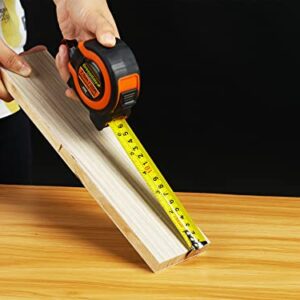 Greendale - 6 Pack of 25 ft Tape Measures / Measuring Tapes - Inches & Centimeters - Tough Outer Shell - Thumb and Quick Lock - Autowind - Belt Clip