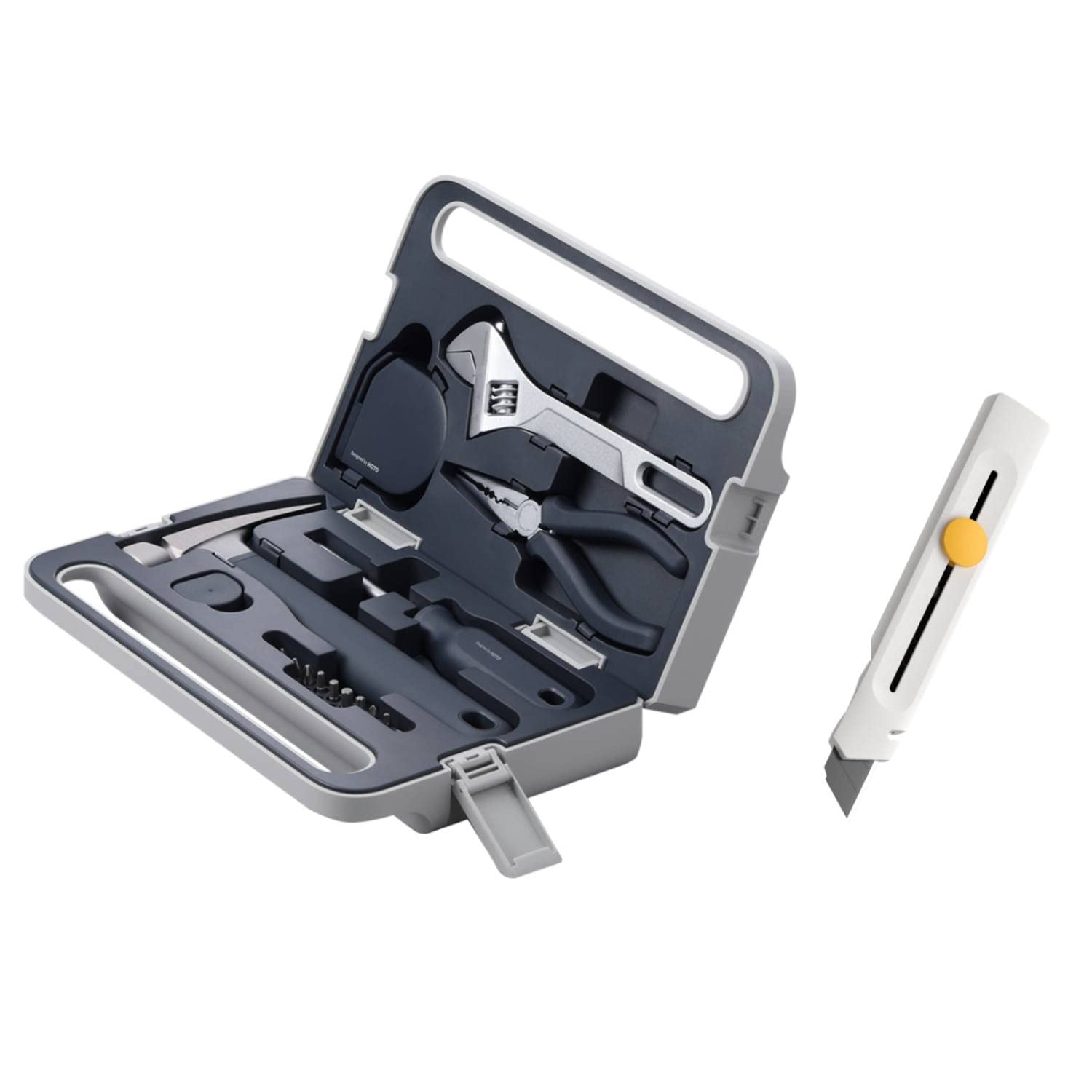 HOTO Hand Tool Set + Box Cutter Utility Knife