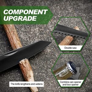 Gifts for Dad from Daughter Son Hammer Multitool Camping Accessories, 14 in 1 Hammer Outdoor Survival Tools for Men, Cool Gadgets Unique Gifts, Stocking Stuffer