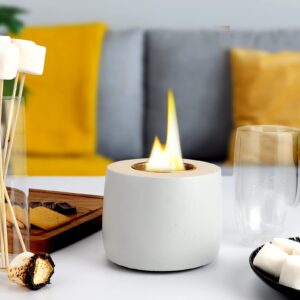 tabletop fire pit alcohol fireplace portable tabletop fireplace mini fire bowl for home decor use at valentine's day, party, dining time, and birthday