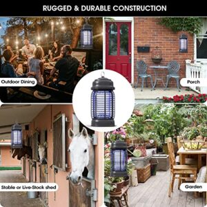 Bug Zapper, imirror Outdoor Bug Zapper, Waterproof Electronic Mosquito Zapper Fly Zapper for Outdoor and Indoor (20W-A)