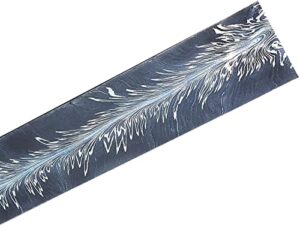 handmade damascus steel blank billet black feather pattern 12 inches