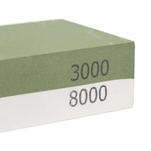 NEIKO 54003A Whetstone, Knife Sharpening Stone, 3000 & 8000 Grit, Coarse, 2 Side Sharpener Stone, Water Sharpening Stone Set, Scissor, Blade, Kitchen Knife Sharpener Stone, Wet Stone Sharpening Kit