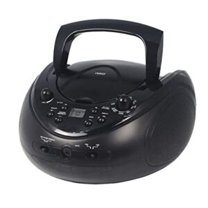 Naxa Electronics NPB-254 Portable CD Radio Player with Programmable Memory and AM/FM Radio, Black