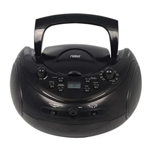 Naxa Electronics NPB-254 Portable CD Radio Player with Programmable Memory and AM/FM Radio, Black