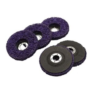 Nakkaa 5 PCS 4-1/2" x 7/8" Strip Wheel Stripping Discs for Angle Grinders Clean Remove Paint Coating Rust Oxidation