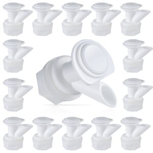 upgrade push-button cooler spigot replacement, compatible with igloo 2, 3, 5 and 10 gallon beverage coolers, durable water cooler spigot for 2-10 gallon water jugs replacement part (white-20pc)