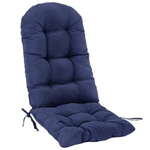 outdoor patio adineondack cushion rocking chair cushions, waterproof, durable (blue)