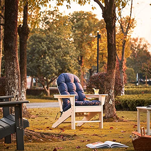 Outdoor Patio Adineondack Cushion Rocking Chair Cushions, Waterproof, Durable (Blue)