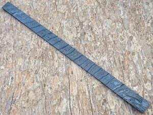 27 inches handmade damascus steel blank billet with cable twisted pattern