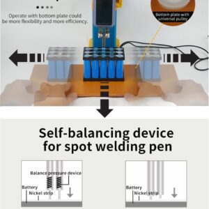 RCBDBSM Industrial Energy Storage Battery Welding Machine 801B Battery Spot Welder 11.6 KW Mini Portable Spot Welding Equipment for 18650, 21700 Lithium Battery Pack Building