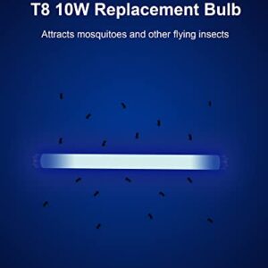 2 Pack Bug Zapper Replacement Light Bulb 10W for 20W Indoor Bug Zapper, BL T8 F10W Light Tube Compatible with Aspectek, Liba and Other 20W Mosquito Zapper Lamp