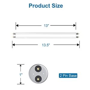 2 Pack Bug Zapper Replacement Light Bulb 10W for 20W Indoor Bug Zapper, BL T8 F10W Light Tube Compatible with Aspectek, Liba and Other 20W Mosquito Zapper Lamp