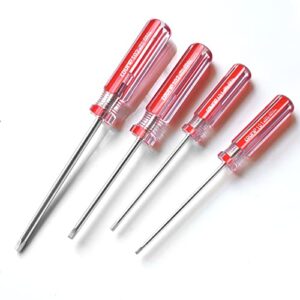 Square Head Screwdriver Set 4 Sizes, SKZIRI 4PCS Square Screwdriver Tool Kits Magnetic Tips SQ0 SQ1 SQ2 SQ3