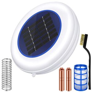 solar pool ionizer pool purifier with 1 replacement copper anode less chlorine kill algae keeps water clear pool cleaning clarifier longer lasting anode high gallons