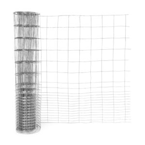 fencer wire 16 gauge galvanized super rabbit guard garden fence, welded wire fence for preventing rabbits, dogs, cats, chickens, and other small animals from damaging the garden (40 in. x 50 ft.)