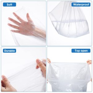 100 Pack Sauna Bag Plastic Body Wrap Disposable Sauna Blanket Liners 87 x 47 Inch Sauna Wrap Thicken Sauna Bag Infrared Sauna Blanket Applied Inside a Far Sauna Accessories for Beauty Salon Spa