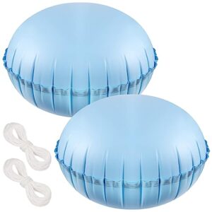 2pcs 4ft dia. pool air pillows for above ground pools & patio furniture cover airbag - winter closing winterizing kit with ropes, thicken pvc ice equalizer support swimming pool covers