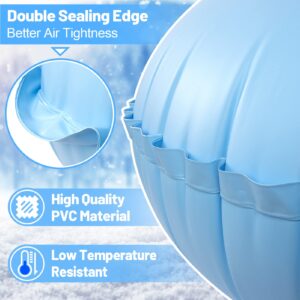 Pool Air Pillows for Above Ground Pools & Patio Furniture Cover Airbag - 4ft Dia. Winter Closing Winterizing Kit with Ropes, Thicken PVC Ice Equalizer Support Swimming Pool Covers