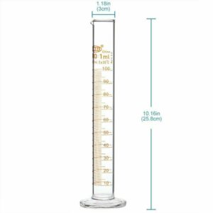 5 Pieces Alcoholmeter Accurate Alcohol Hydrometer Kit 0-100% ABV, for Spirits Whiskey Moonshine Distilling Liquor Testing with Glass Test Jar Wooden Storage Box (Wooden Box)