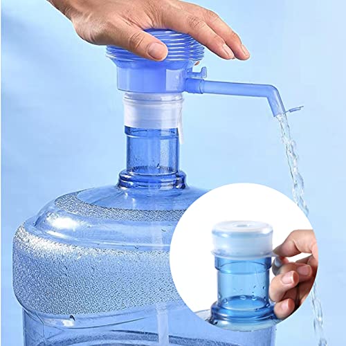 TOYMIS 2pcs Water Jug Cap, 5 Gallon Water Jug Cap for 53-65mm Screw/Threaded Tops Silicone Water Caps Leak-Proof Reusable Water Jug Cap Replacement for Water Dispenser, with Inner Buckle