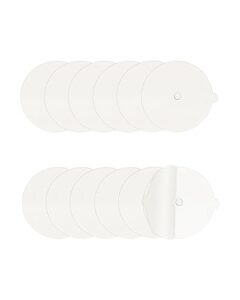 12 pcs flea trap refill discs 5.4" replacement glue boards with hole fits flea traps for inside your home, sticky pads for fleas, bugs, flies, mosquitos, etc