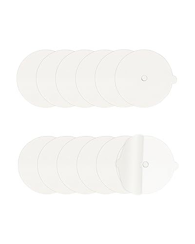 12 Pcs Flea Trap Refill Discs 5.4" Replacement Glue Boards with Hole Fits Flea Traps for Inside Your Home, Sticky Pads for Fleas, Bugs, Flies, Mosquitos, etc