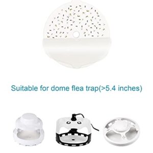 12 Pcs Flea Trap Refill Discs 5.4" Replacement Glue Boards with Hole Fits Flea Traps for Inside Your Home, Sticky Pads for Fleas, Bugs, Flies, Mosquitos, etc