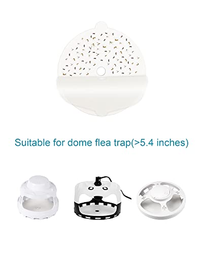 12 Pcs Flea Trap Refill Discs 5.4" Replacement Glue Boards with Hole Fits Flea Traps for Inside Your Home, Sticky Pads for Fleas, Bugs, Flies, Mosquitos, etc