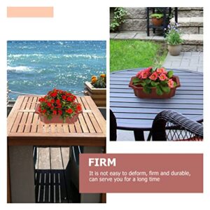 ERINGOGO Bonsai Planter Pot 6 PCS Bonsai Training Pots, 9 Plastic with Drainage Hole, Deep Flower Pot Plants Growing Pots for Nursery, Garden, Balcony Retangular Flower Pot