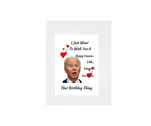 Very Funny "Joe Biden" Inspired Birthday Card For Everyone, Card With Envelope, Joe Biden Happy Birthday