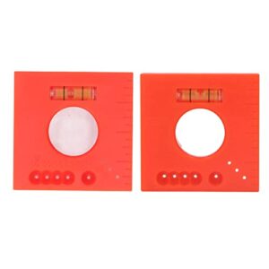 2pcs marks offset ruler, abs multifunction parallel lines level 45 degree cutting marking carpentry tool