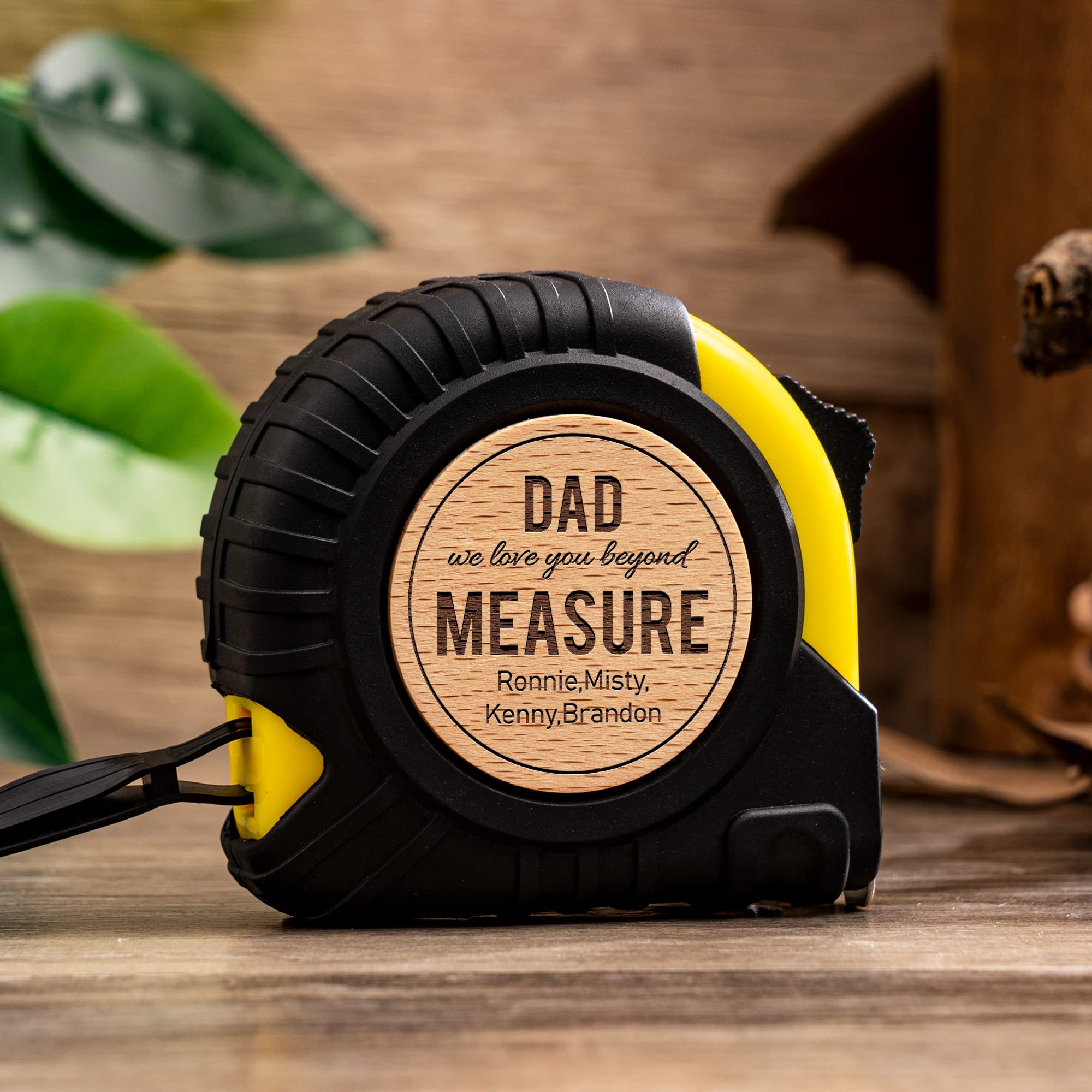 Personalized Tape Measure, Engraved Tape Measure, Christmas Birthday Gift for Dad Grandpa, Fathers Day Gift, No One Measures Up to You, Loved Beyond Measure