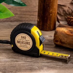 Personalized Tape Measure, Engraved Tape Measure, Christmas Birthday Gift for Dad Grandpa, Fathers Day Gift, No One Measures Up to You, Loved Beyond Measure